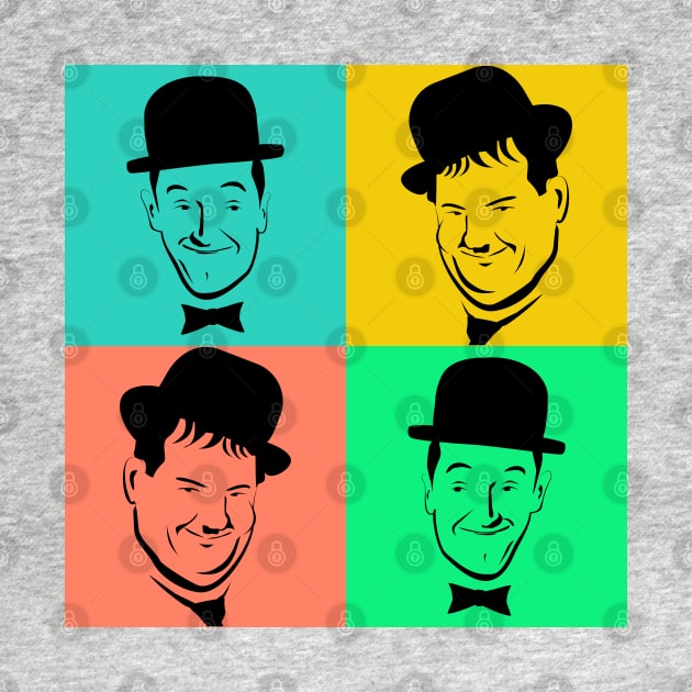 Laurel and Hardy Pop Art Tribute by ibadishi